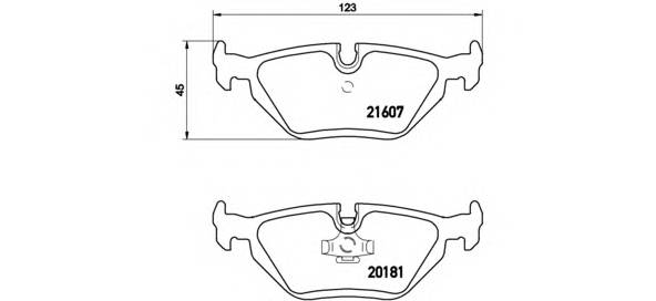 BREMBO P 06 013 Комплект тормозных колодок,