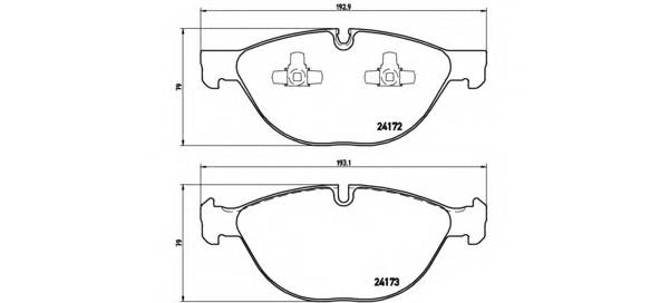 BREMBO P 06 058 Комплект тормозных колодок,