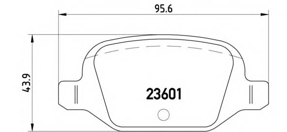 BREMBO P 23 064 Комплект гальмівних колодок,