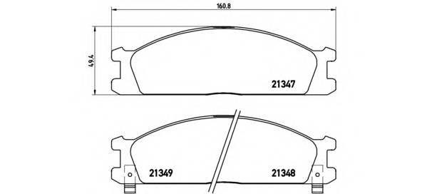 BREMBO P 24 026 Комплект тормозных колодок,