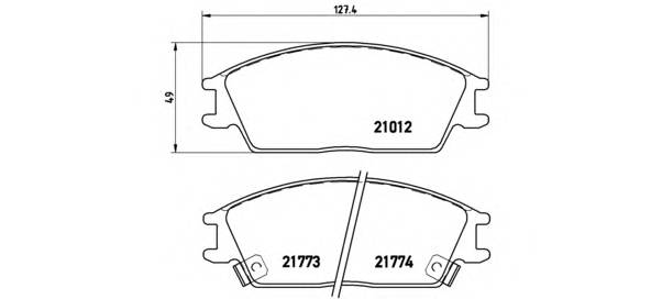 BREMBO P 30 024 Комплект гальмівних колодок,