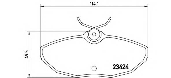 BREMBO P 36 013 Комплект тормозных колодок,