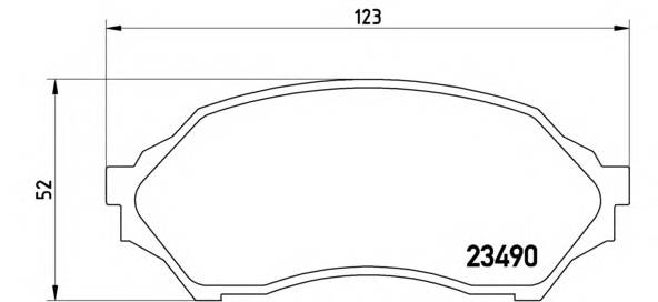 BREMBO P 49 027 Комплект гальмівних колодок,