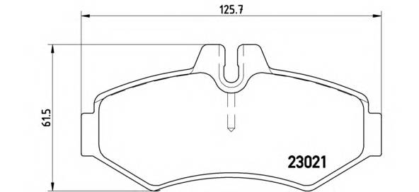 BREMBO P 50 020 Комплект тормозных колодок,