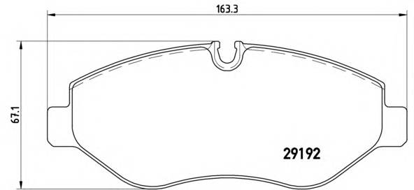 BREMBO P 50 085 Комплект тормозных колодок,