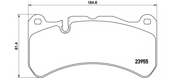 BREMBO P 50 092 Комплект гальмівних колодок,