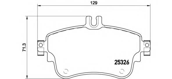 BREMBO P 50 094 Комплект тормозных колодок,