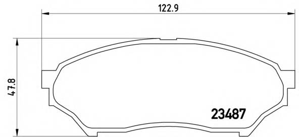 BREMBO P 54 028 Комплект тормозных колодок,