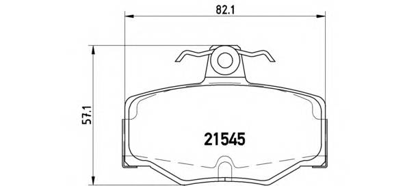 BREMBO P 56 024 Комплект тормозных колодок,