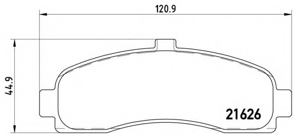 BREMBO P 56 031 Комплект гальмівних колодок,