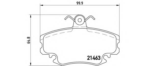 BREMBO P 68 008 Комплект тормозных колодок,