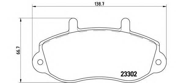 BREMBO P 68 025 Комплект гальмівних колодок,