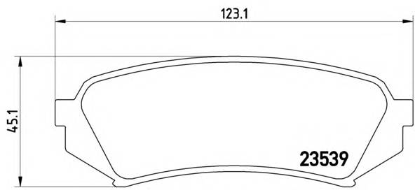 BREMBO P 83 049 Комплект тормозных колодок,