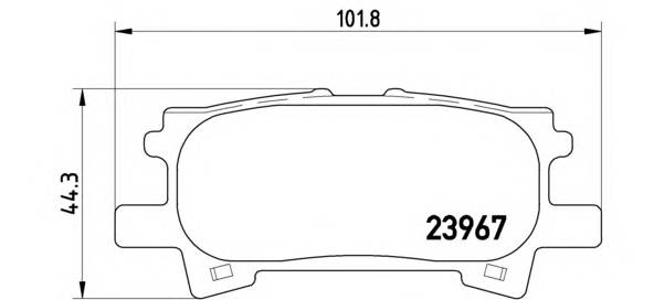 BREMBO P 83 068 Комплект тормозных колодок,