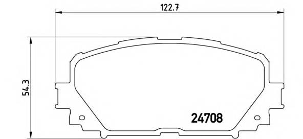 BREMBO P 83 101 Комплект гальмівних колодок,