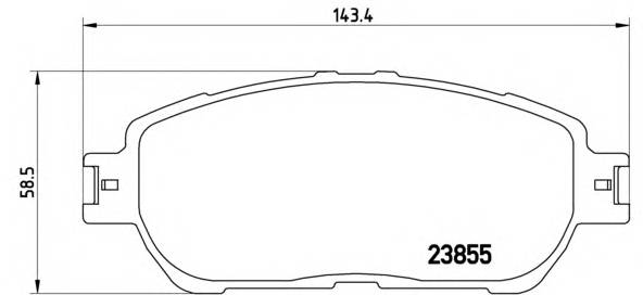 BREMBO P 83 105 Комплект тормозных колодок,