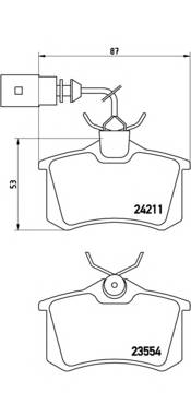 BREMBO P 85 101 Комплект тормозных колодок,