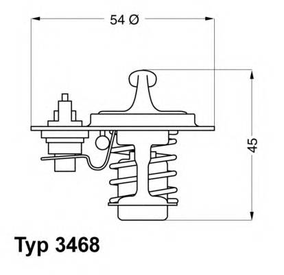 WAHLER 3468.88D Термостат, охлаждающая жидкость