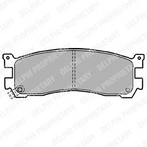 DELPHI LP1189 Комплект тормозных колодок,