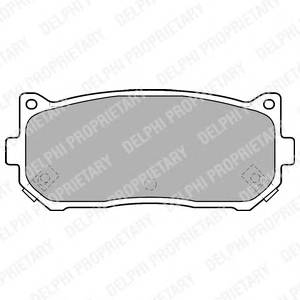 DELPHI LP1528 Комплект гальмівних колодок,