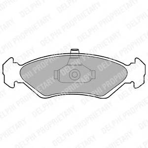 DELPHI LP1603 Комплект гальмівних колодок,