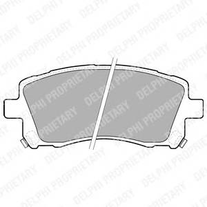 DELPHI LP1663 Комплект гальмівних колодок,