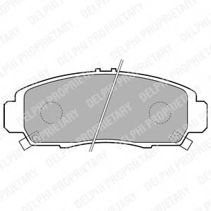 DELPHI LP1704 Комплект тормозных колодок,