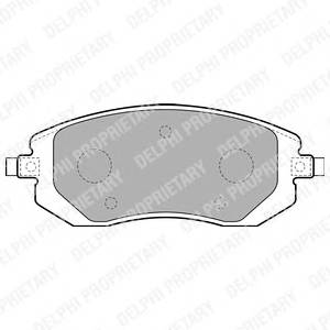 DELPHI LP1718 Комплект тормозных колодок,