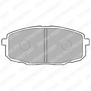 DELPHI LP1819 Комплект тормозных колодок,