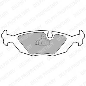 DELPHI LP576 Комплект гальмівних колодок,