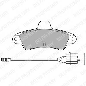 DELPHI LP853 Комплект гальмівних колодок,