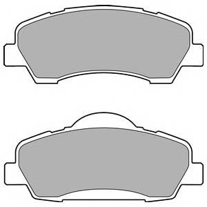 DELPHI LP2485 Комплект гальмівних колодок,