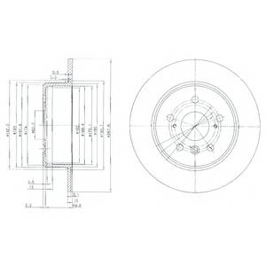 DELPHI BG3183 Тормозной диск