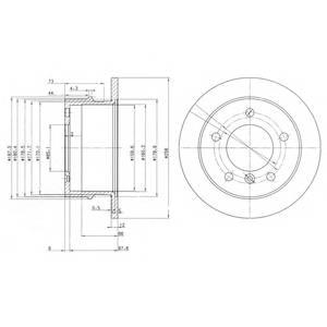 DELPHI BG3235 Гальмівний диск