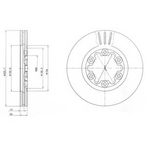 DELPHI BG3559 Тормозной диск