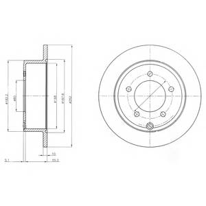 DELPHI BG4179 Тормозной диск