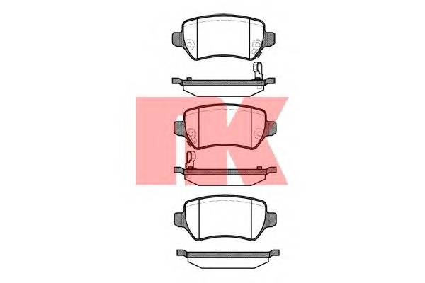 NK 223625 Комплект тормозных колодок,