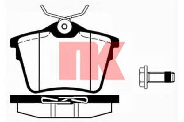 NK 223745 Комплект тормозных колодок,