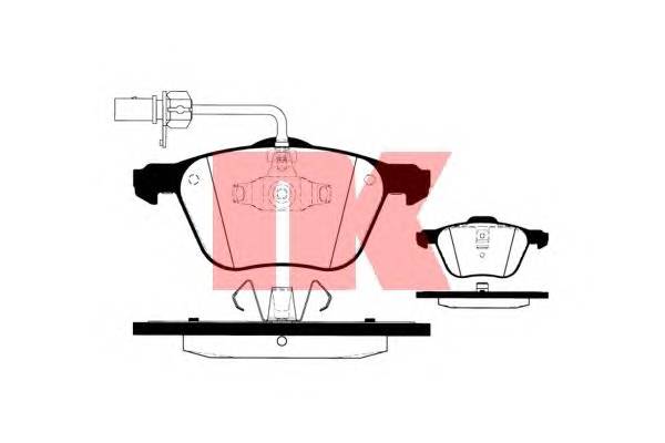 NK 224754 Комплект гальмівних колодок,