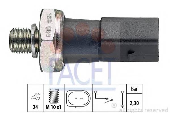 FACET 7.0190 Датчик давления масла