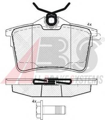 A.B.S. 37700 Комплект тормозных колодок,