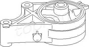TOPRAN 206 578 Подвеска, двигатель