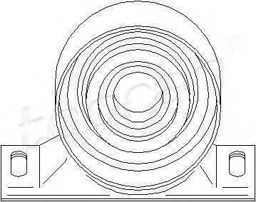 TOPRAN 500 013 Подвеска, карданный вал