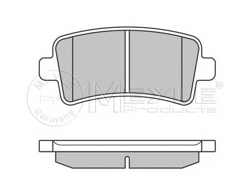 MEYLE 025 244 2116/W Комплект тормозных колодок,