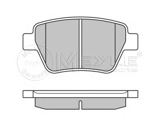 MEYLE 025 245 6317 Комплект тормозных колодок,