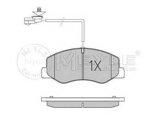 MEYLE 025 251 7218/W Комплект гальмівних колодок,