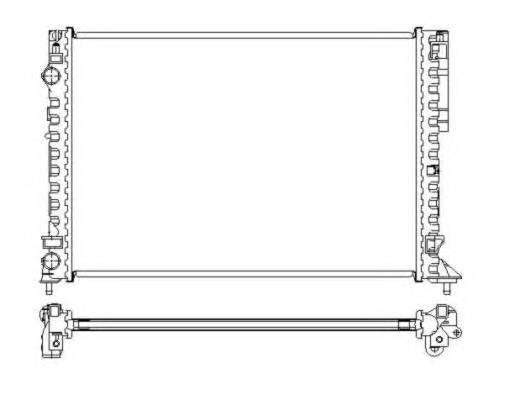 NRF 58242 Радиатор, охлаждение двигателя