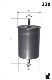 MECAFILTER ELE6065 Топливный фильтр