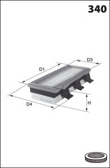 MECAFILTER ELP3726 Воздушный фильтр