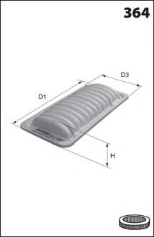 MECAFILTER ELP3922 Повітряний фільтр